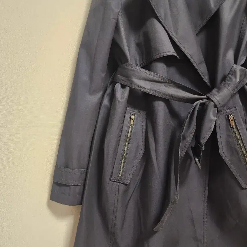 [BUNJANG] LIST Double Breasted Trench Coat - Navy / 리스트 LIST 더블 봄 트렌치코트 네이비