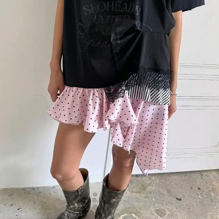 [BUNJANG] SEO Asymmetrical Skirt / seo 에스이오 언발 스커트(실사있음)