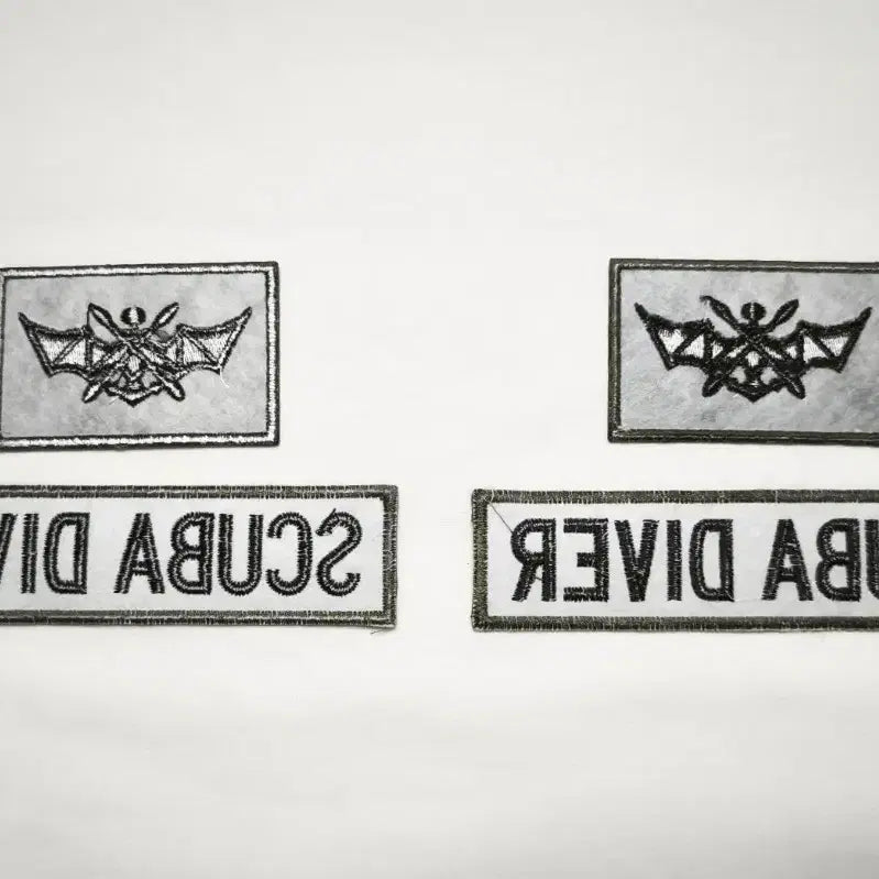 [BUNJANG] Republic of Korea Marine Corps Raider &amp; Scuba Diver Patch Set / 해병대 기습특공과 스쿠버 다이버 패치 세트입니다.