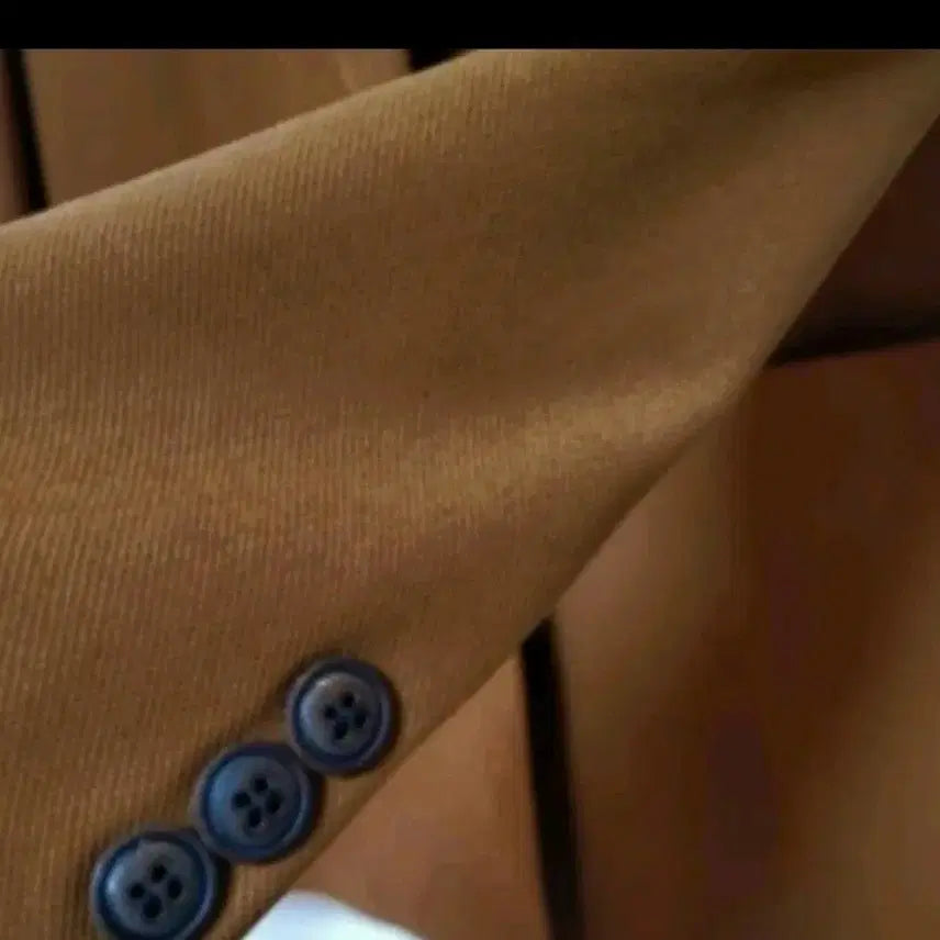 [BUNJANG] Ordinary Sense Brown Double-Breasted Blazer Jacket / 더블 버튼 브라운 자켓 새상품