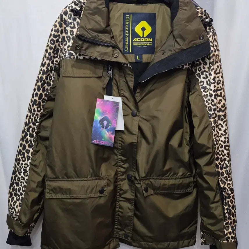 [BUNJANG] ACORN Leopard Pattern Snow Wear Jacket / ACORN 레오파드 스노우웨어