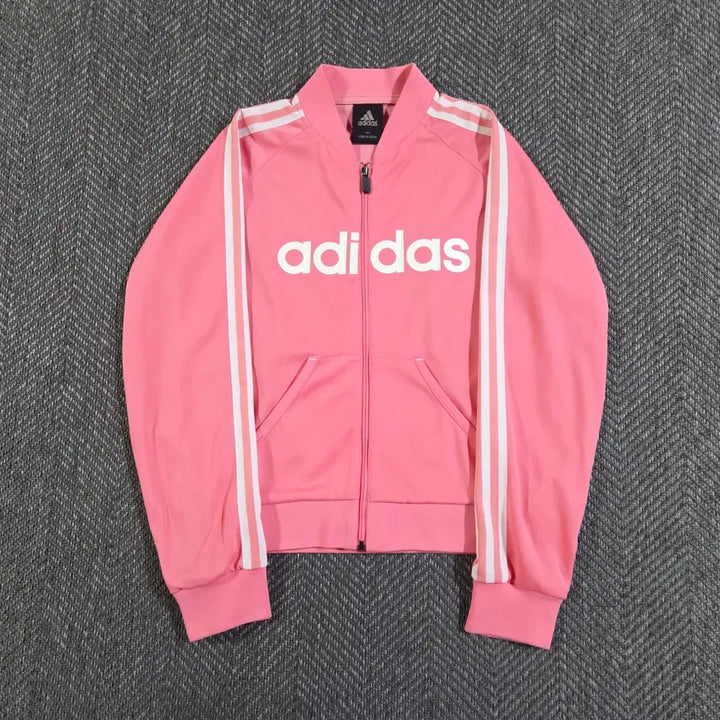 [BUNJANG] Adidas White/Pink Colorblock Track Jacket / 아디다스 흰핑 핑크 트랙탑 져지