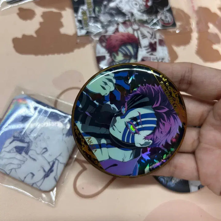 [BUNJANG] Demon Slayer Akaza Badge Bundle Set / 미사용 일괄가격  귀멸의칼날 akaza 뱃지 아카자