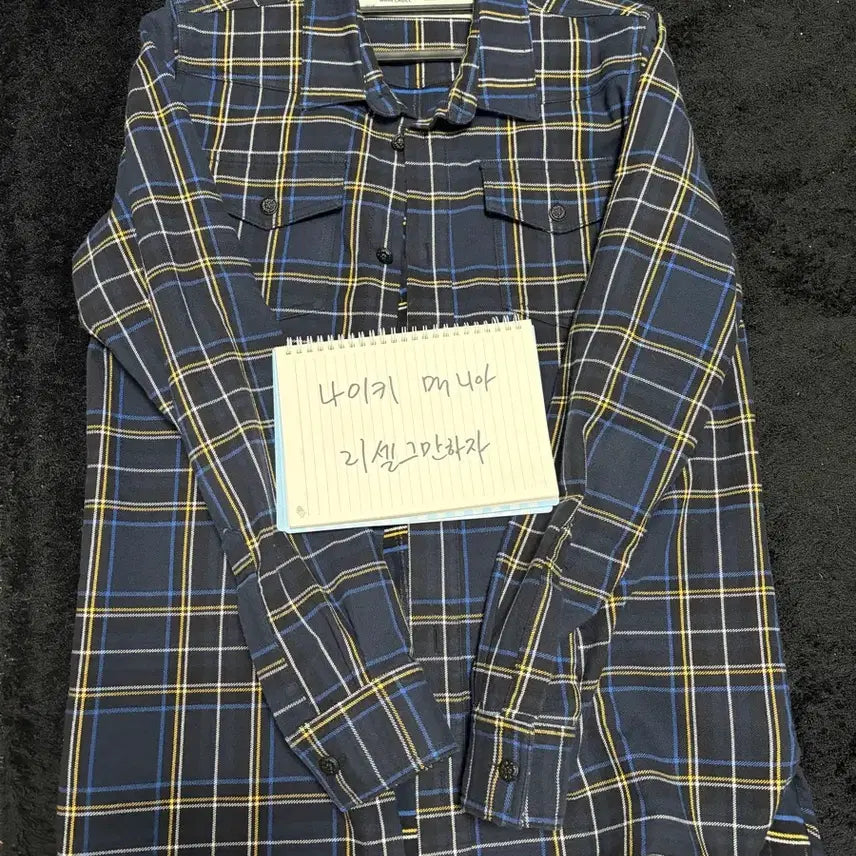 [BUNJANG] Off-White 18ss Flannel Check Shirt S (Worn by Kang Daniel) / (정품)오프화이트 18ss 플란넬 체크셔츠 S(강다니엘 착용제품)