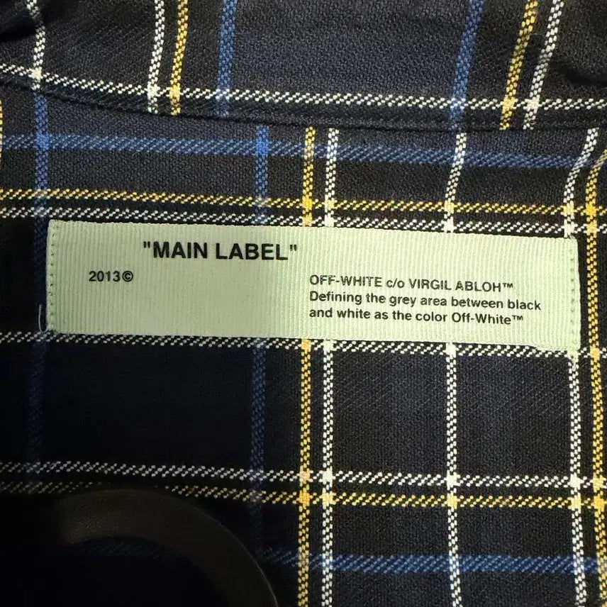 [BUNJANG] Off-White 18ss Flannel Check Shirt S (Worn by Kang Daniel) / (정품)오프화이트 18ss 플란넬 체크셔츠 S(강다니엘 착용제품)