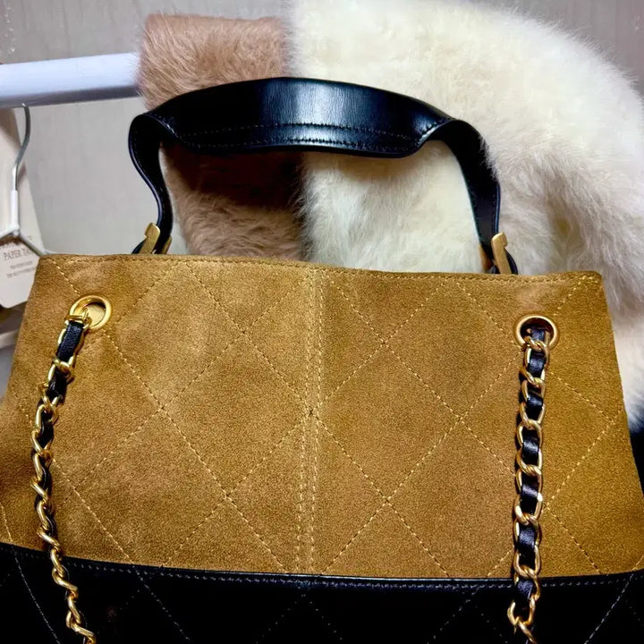 [SOLD OUT] 스웨이드 투톤 숄더백