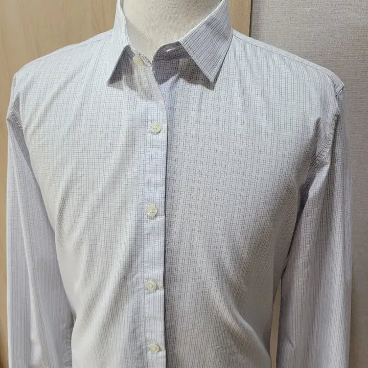 [BUNJANG] SPAO for Men Slim Fit Check Dress Shirt Sky Blue / 스파오포맨 SPAO for men 슬림핏 셔츠 105 스카이블루
