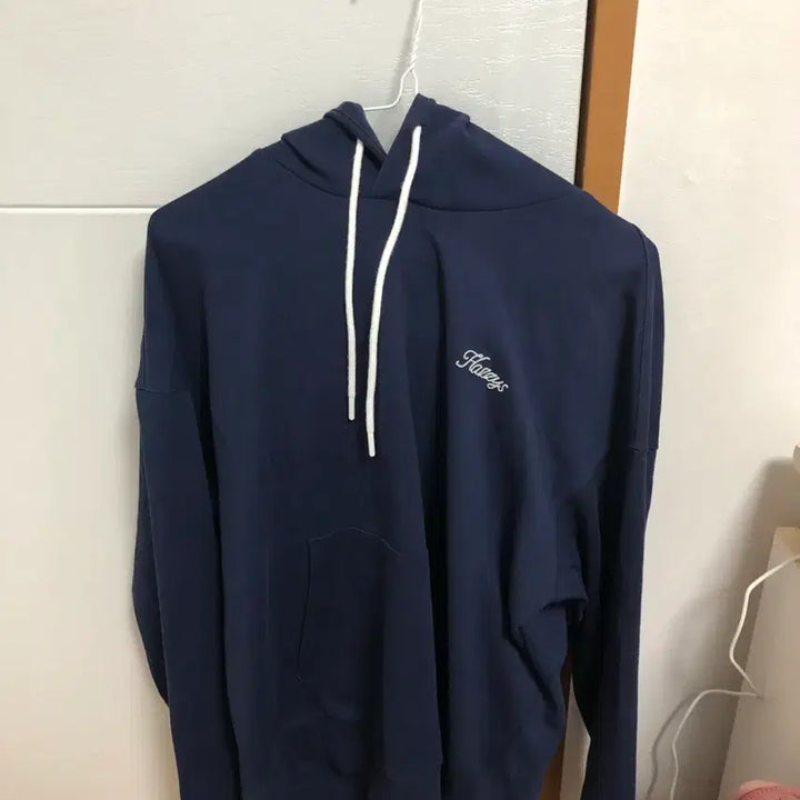 [BUNJANG] Hazzys Navy Hoodie / 헤지스 네이비 후드티