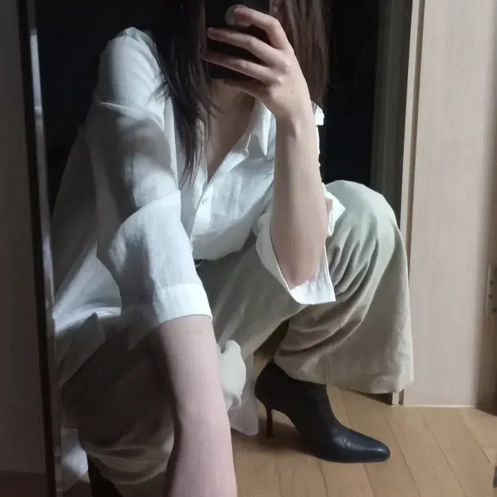 [BUNJANG] SI Authentic Long Shirt / (si 정품) 여름 롱 와이셔츠