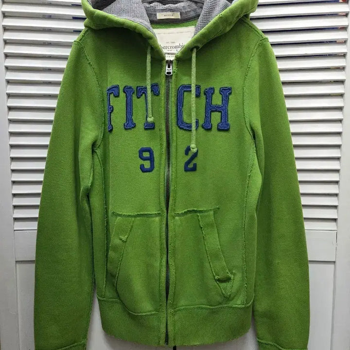 [BUNJANG] Abercrombie Distressed Hooded Zip-Up / 아베크롬비 디스트로이드 후드 집업