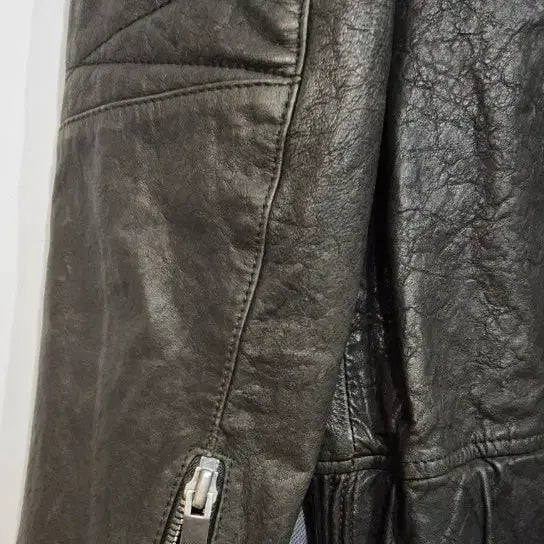 [BUNJANG] MAJE Quilted Point Lambskin Jacket / 마쥬 MAJE 카키 퀼팅 포인트  양가죽 자켓
