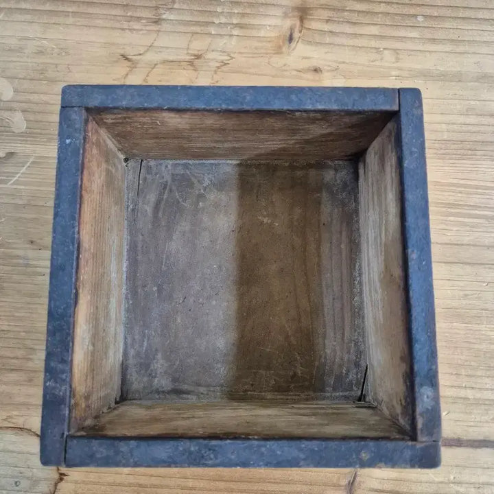[BUNJANG] Antique Korean Doetbak Measuring Tool / 옛날 됫박(되) 검인본