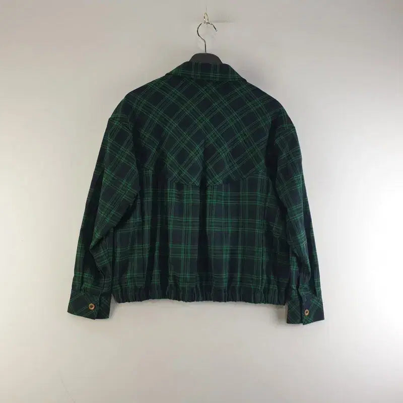 [BUNJANG] Georges Rech Green Check Collar Jacket / 죠르쥬레쉬 여성85 그린 체크 카라 자켓 M5739
