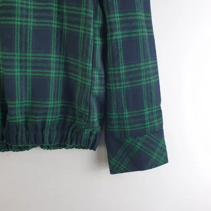 [BUNJANG] Georges Rech Green Check Collar Jacket / 죠르쥬레쉬 여성85 그린 체크 카라 자켓 M5739