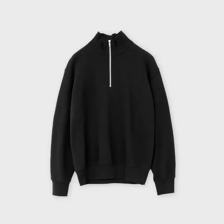 [BUNJANG] Brownyard Soft Sweat Half Zip-Up Black Quarter Zip-Up Sweatshirt / 브라운야드 소프트 스웻 하프 집업 3 블랙 / 쿼터집업 반집업 맨투맨