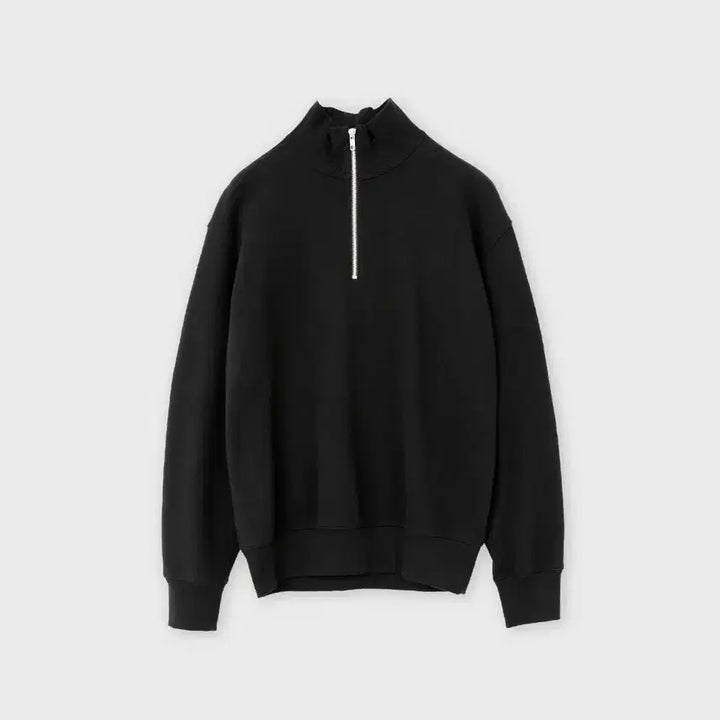 [BUNJANG] Brownyard Soft Sweat Half Zip-Up Black Quarter Zip-Up Sweatshirt / 브라운야드 소프트 스웻 하프 집업 3 블랙 / 쿼터집업 반집업 맨투맨