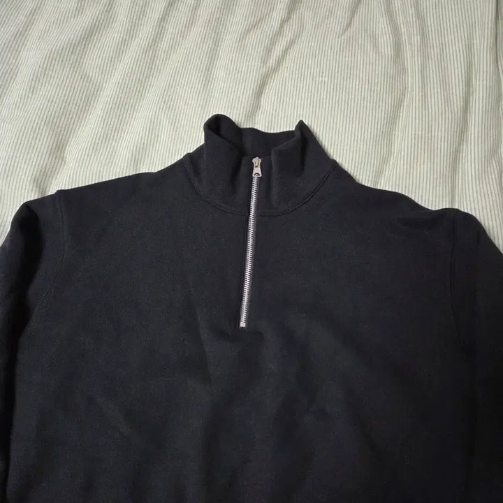 [BUNJANG] Brownyard Soft Sweat Half Zip-Up Black Quarter Zip-Up Sweatshirt / 브라운야드 소프트 스웻 하프 집업 3 블랙 / 쿼터집업 반집업 맨투맨