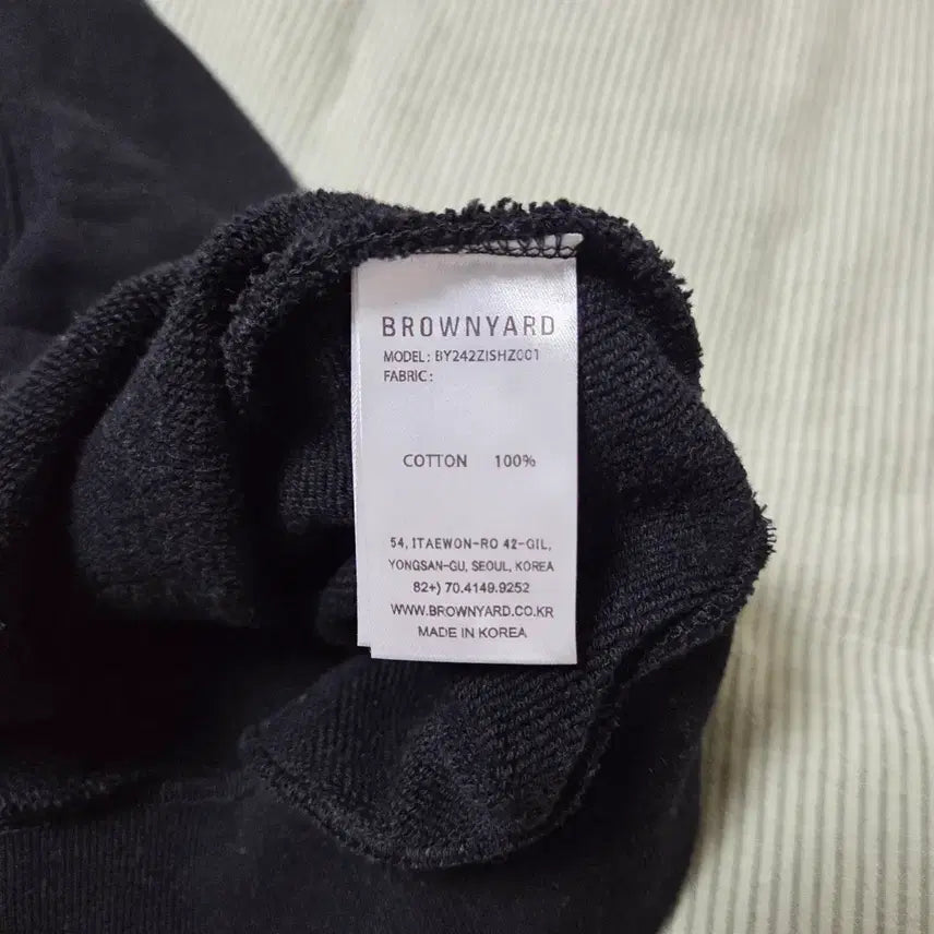[BUNJANG] Brownyard Soft Sweat Half Zip-Up Black Quarter Zip-Up Sweatshirt / 브라운야드 소프트 스웻 하프 집업 3 블랙 / 쿼터집업 반집업 맨투맨