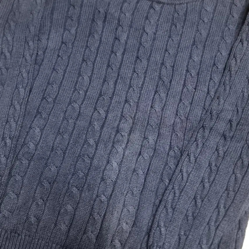 [BUNJANG] Jumpers Vintage Navy Cable Knit Sweater (105) / 90s Jumpers 빈티지 네이비 꽈배기 니트(105)
