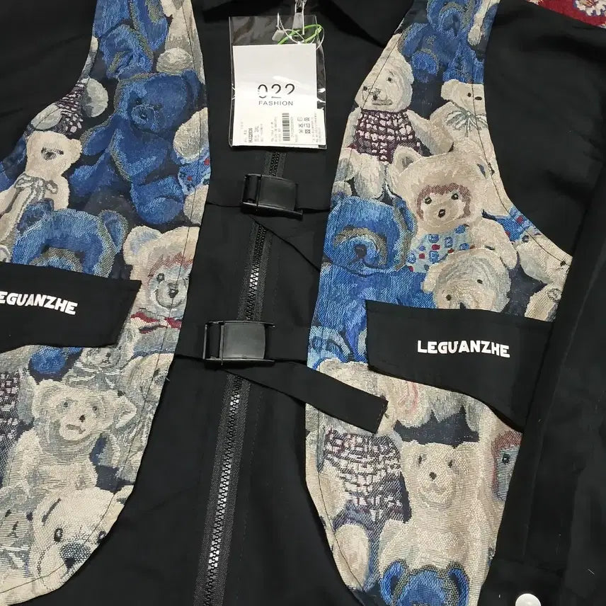 [BUNJANG] Leguanzhe Teddy Bear Vest Shirt / 새 상품(XL / 105) leguanzhe 러블리 곰돌이 베스트 셔츠