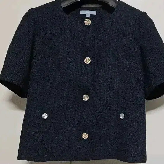 [SOLD OUT] LBL  네이비 트위드 반팔 자켓S
