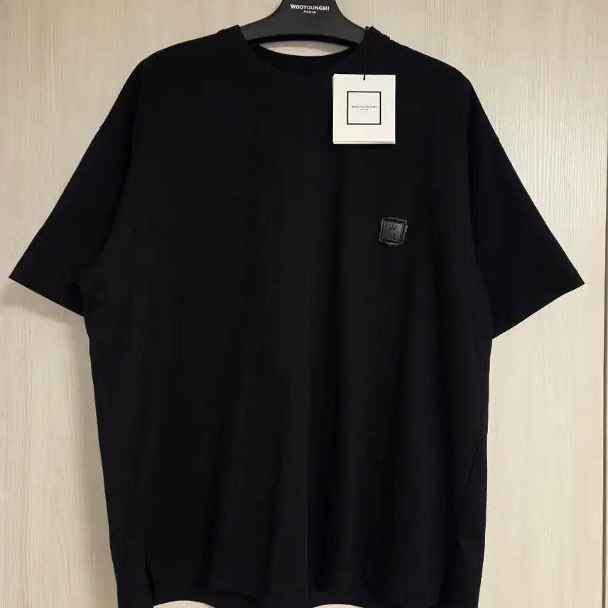 [BUNJANG] Wooyoungmi Black Blur Graphic Short Sleeve T-shirt / 우영미 24FW 블랙 블러 그래픽 반팔 티셔츠 48