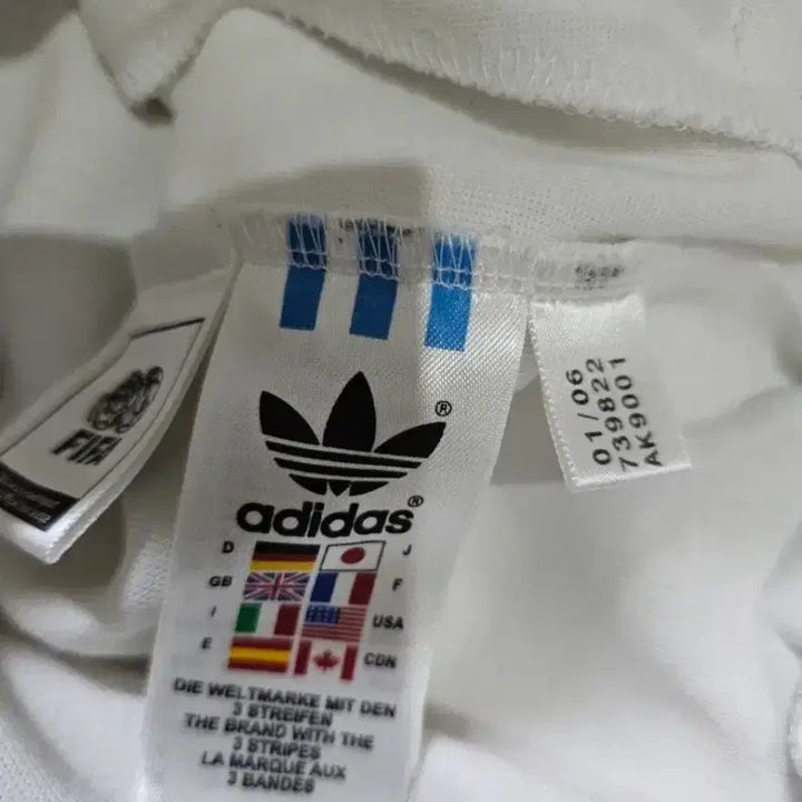 [BUNJANG] Adidas USA White Track Top Jacket / 아디다스 희귀 성조기 미국 USA 화이트 트랙탑 져지집업 100/L