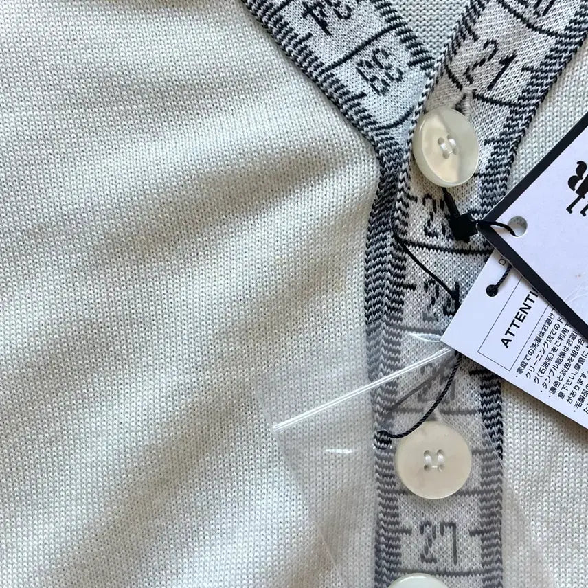 [BUNJANG] Jean Paul Gaultier Ruler Pattern Cardigan / 2010s Jean Paul Gaultier 아카이브 룰러 패턴 가디건