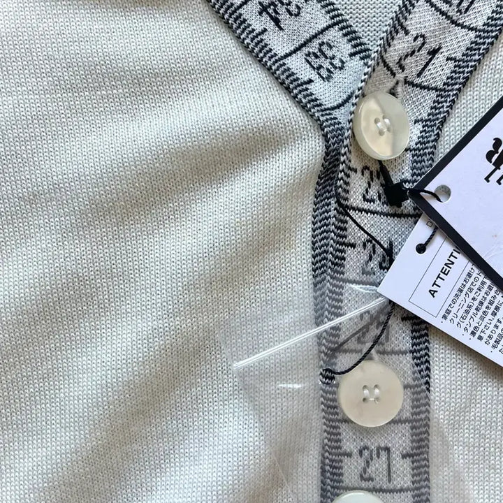[BUNJANG] Jean Paul Gaultier Ruler Pattern Cardigan / 2010s Jean Paul Gaultier 아카이브 룰러 패턴 가디건