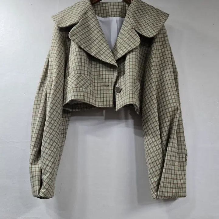 [BUNJANG] Jessie New York Check Cropped Jacket / 제시뉴욕) 체크 크롭 자켓