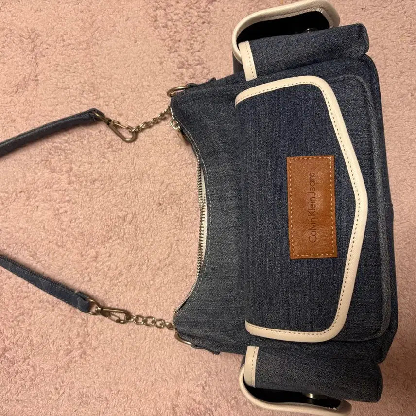 [BUNJANG] Calvin Klein Jeans Denim Mini Tote Bag / 캘빈클라인진 데님 미니 백