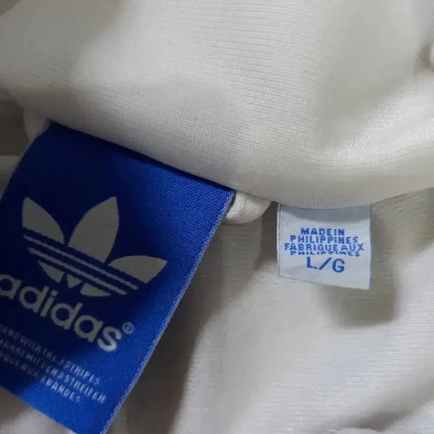 [BUNJANG] Adidas Firebird White Blue Track Top Jacket XL / 아디다스 파이어버드 흰파 화이트 블루 트랙탑 저지 져지집업  110/XL