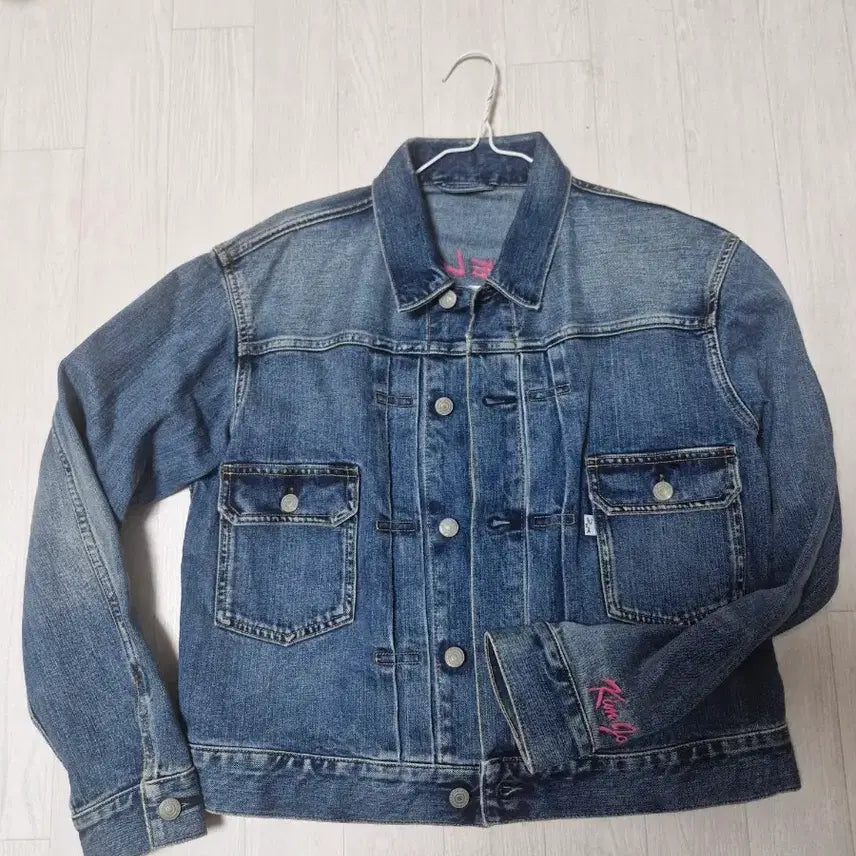 [BUNJANG] GU Kim Jones Denim Jacket / gu 킴존스 데님 청자켓