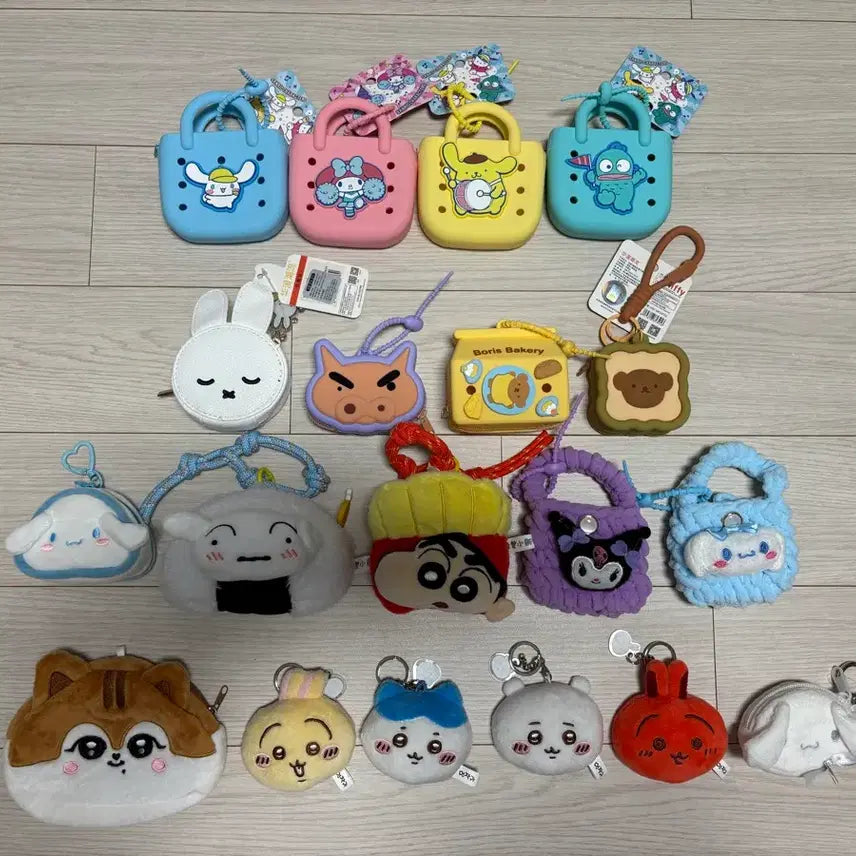 [BUNJANG] Sanrio Hobanman Munchigwi Wallet Keyring / 산리오 호빵맨 먼작귀 외 지갑 키링 열쇠고리 판매합니다. (새상품)