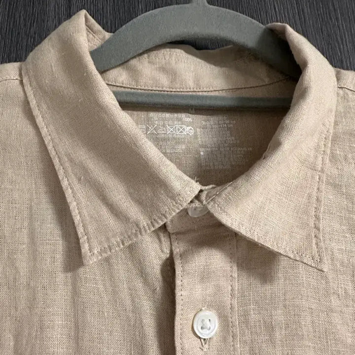 [BUNJANG] MUJI Linen Shirt Beige / 무인양품 린넨 셔츠 베이지색