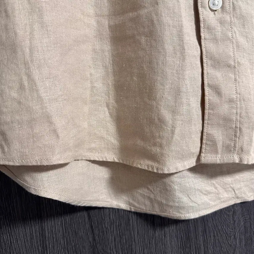 [BUNJANG] MUJI Linen Shirt Beige / 무인양품 린넨 셔츠 베이지색