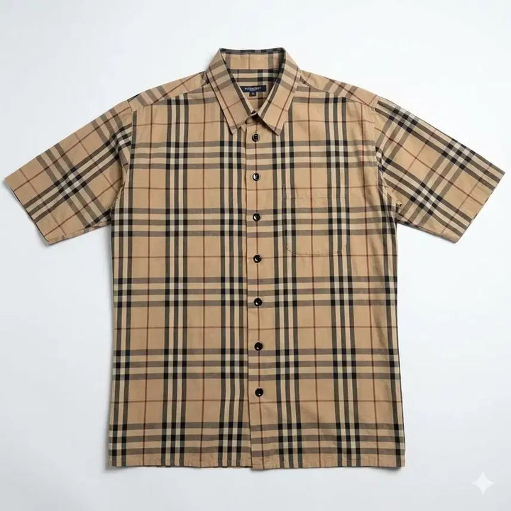 [SOLD OUT] 버버리 노바체크 반팔 셔츠 XL 남녀공용 오버핏