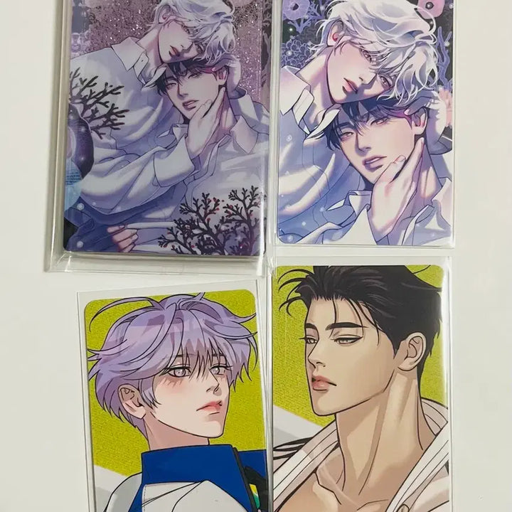 [BUNJANG] Lezhin Comics 조개소년 Glitter Acrylic Block Photocard Set / 레진코믹스 조개소년 글리터 아크릴 블록 포카 두장 덤