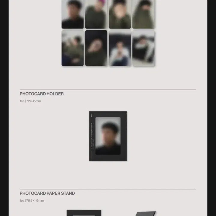 [SOLD OUT] 지드래곤 팸키트 포토카드8종+홀더+스탠드