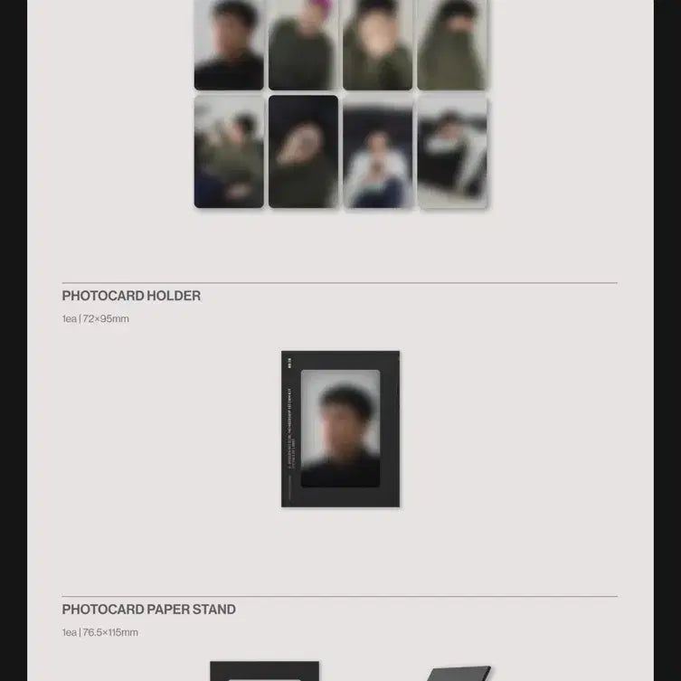 [SOLD OUT] 지드래곤 팸키트 포토카드8종+홀더+스탠드