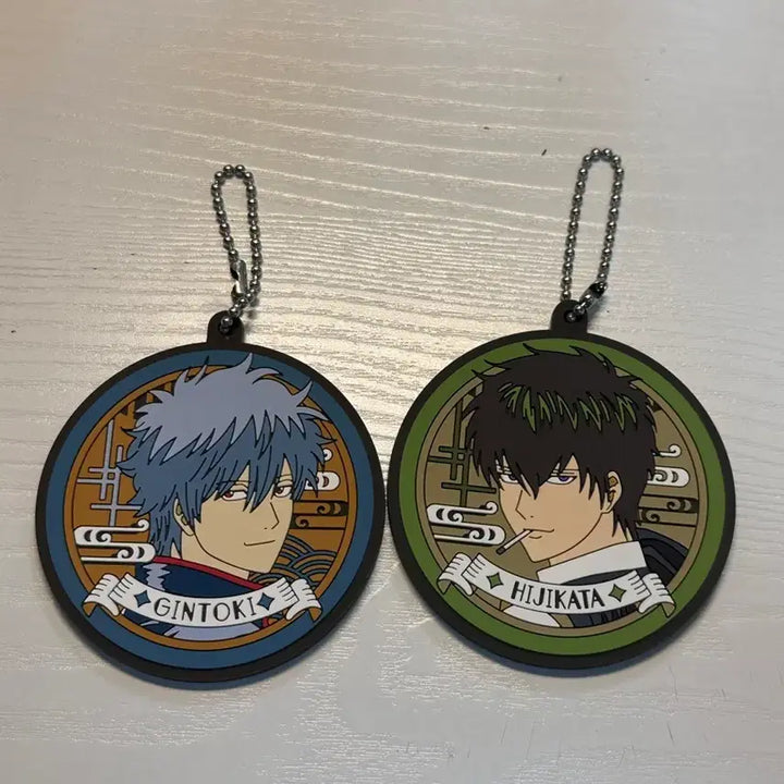 [BUNJANG] Gintama Gintoki Hijikata Rubber Strap Keyring Bundle Set / 은혼 긴토키 히지카타 스트랩 키링 일괄