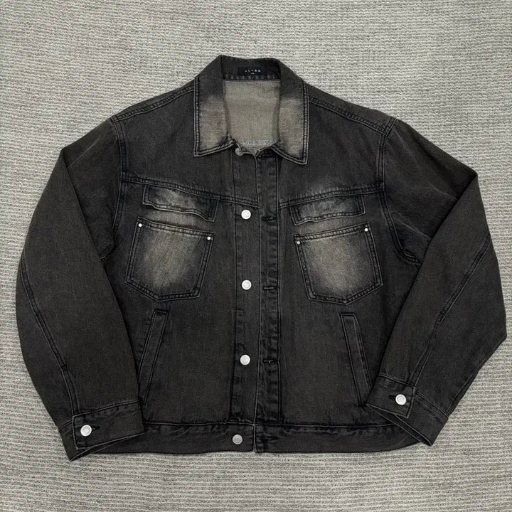[BUNJANG] Alice Denim Trucker Jacket Vintage Brown L / 알리스 데님 트러커 자켓 빈티지 브라운L