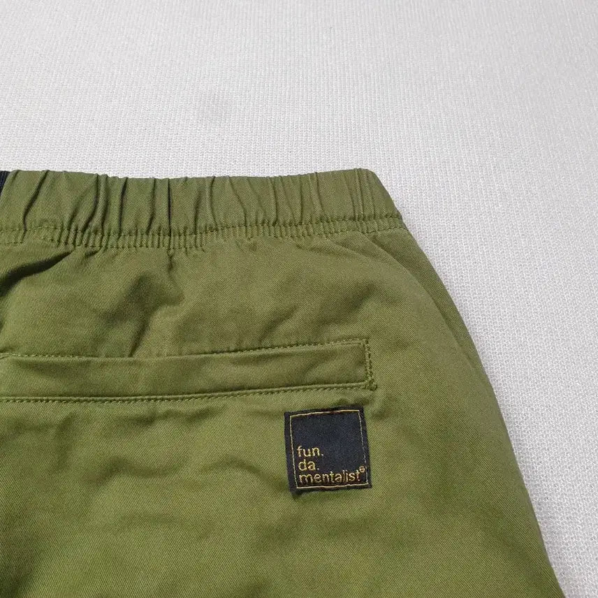 [SOLD OUT] fun.da.mentalist 올리브색 벨트 면바지 M 허리30~31