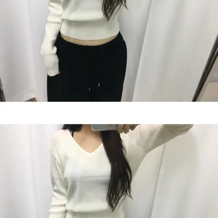 [SOLD OUT] 아워캐비넷 크롭 니트