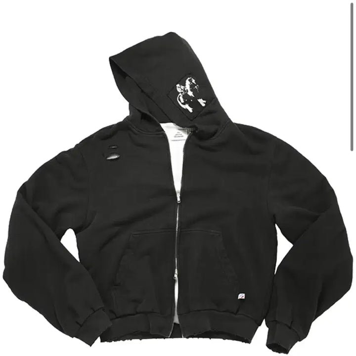 [BUNJANG] MJD Cowboy Patch Hoodie Zip-up / [L] mjd 카우보이 패치 후드집업