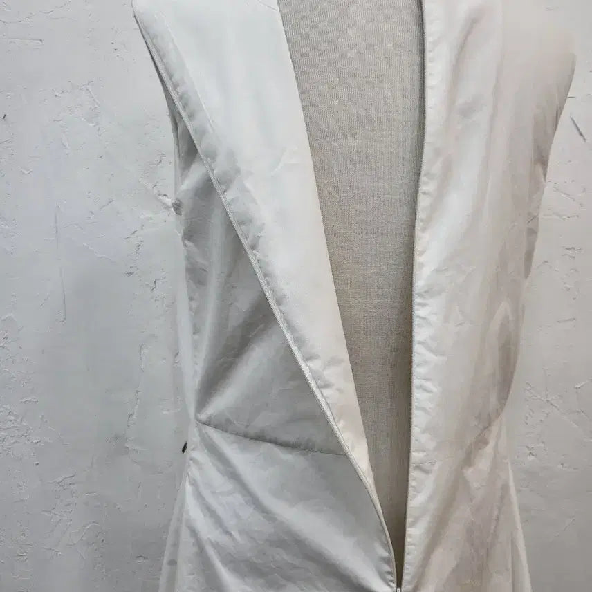 [BUNJANG] White Asymmetrical Long Dress S Size / 화이트 언발 스타일 원피스S