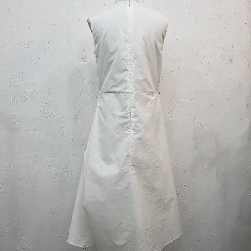 [BUNJANG] White Asymmetrical Long Dress S Size / 화이트 언발 스타일 원피스S