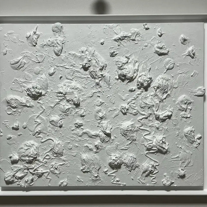 [BUNJANG] Original Oil Painting "Flower" by [Artist Name] / 서양화 반구상화 추상화 꽃그림 원화 작품 예술작품 미술품 인테리어 캔버스