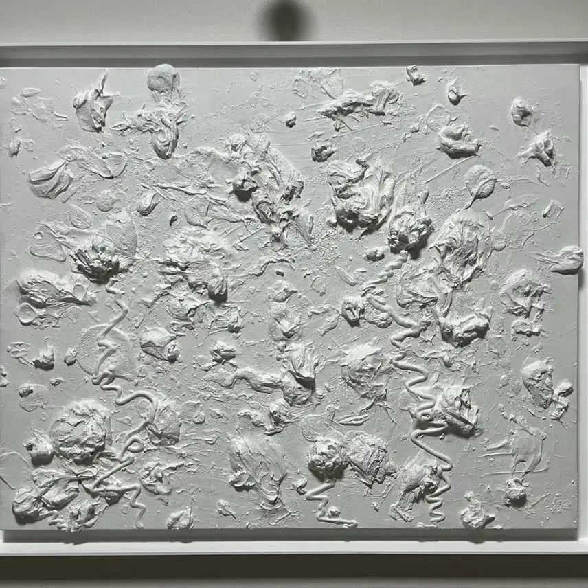 [BUNJANG] Original Oil Painting "Flower" by [Artist Name] / 서양화 반구상화 추상화 꽃그림 원화 작품 예술작품 미술품 인테리어 캔버스