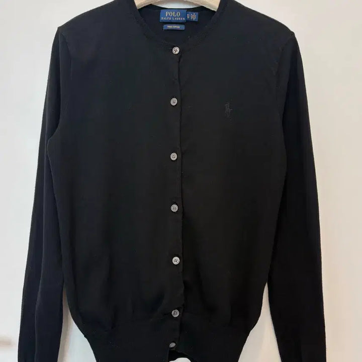 [SOLD OUT] 폴로 랄프로렌 블랙 피마 코튼가디건XS/55사이즈